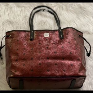 Authentic MCM Logo Printed Shopper